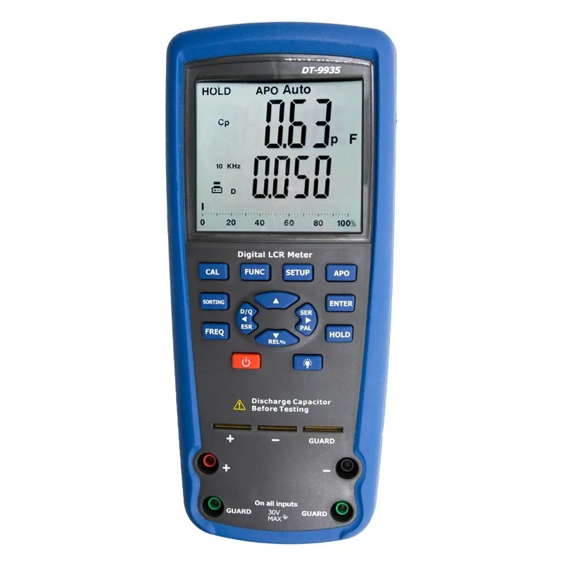 CEM DT-9935 LCR Meter Multimeter Tester For Capacitance Resistance Inductance Crocodile Clip Measuring Tool