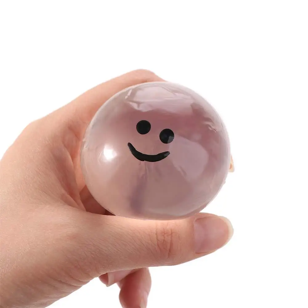2 pçs espremendo acne tpr bola de cristal transparente bola de água sólida beliscar brinquedo esfera simulação bolha polvo beliscar brinquedo