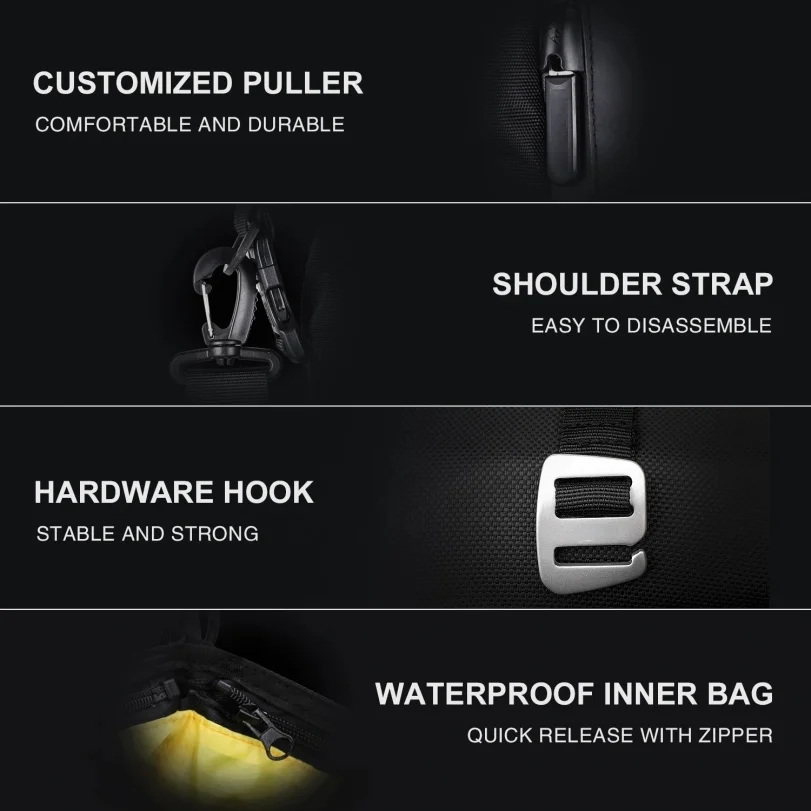 Motorcycle Back Seat Bag 10/20/30L Waterproof Multifunctional Saddle Side Luggage Bag cycling backpack Universal