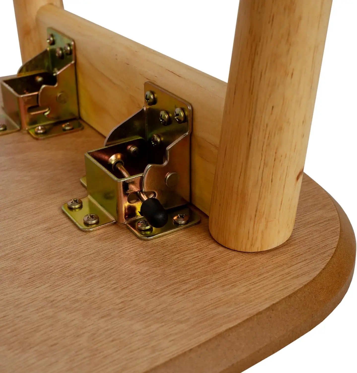 Wood Folding Coffee Table Space Saving Side Table (Oak, 32X16X16)