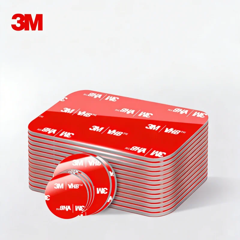 3M 10pcs Strong Double Sided Adhesive Tape High Viscosity  Square/Round Traceless Foam Adhesive Tape for Car Wall Fixed Stick