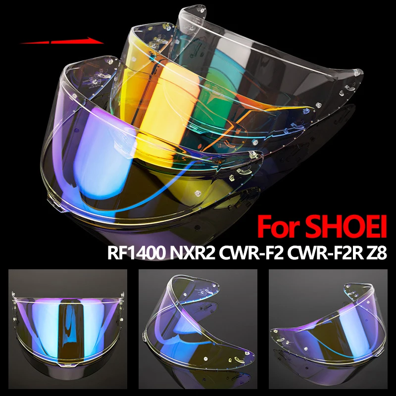 Casco Visiera Lente Per SHOEI RF1400 NXR2 CWR-F2 CWR-F2R Z8 X15 X-Fifteen X-SPR Pro Scudo Protezione Solare Parabrezza Protezione Uv Moto