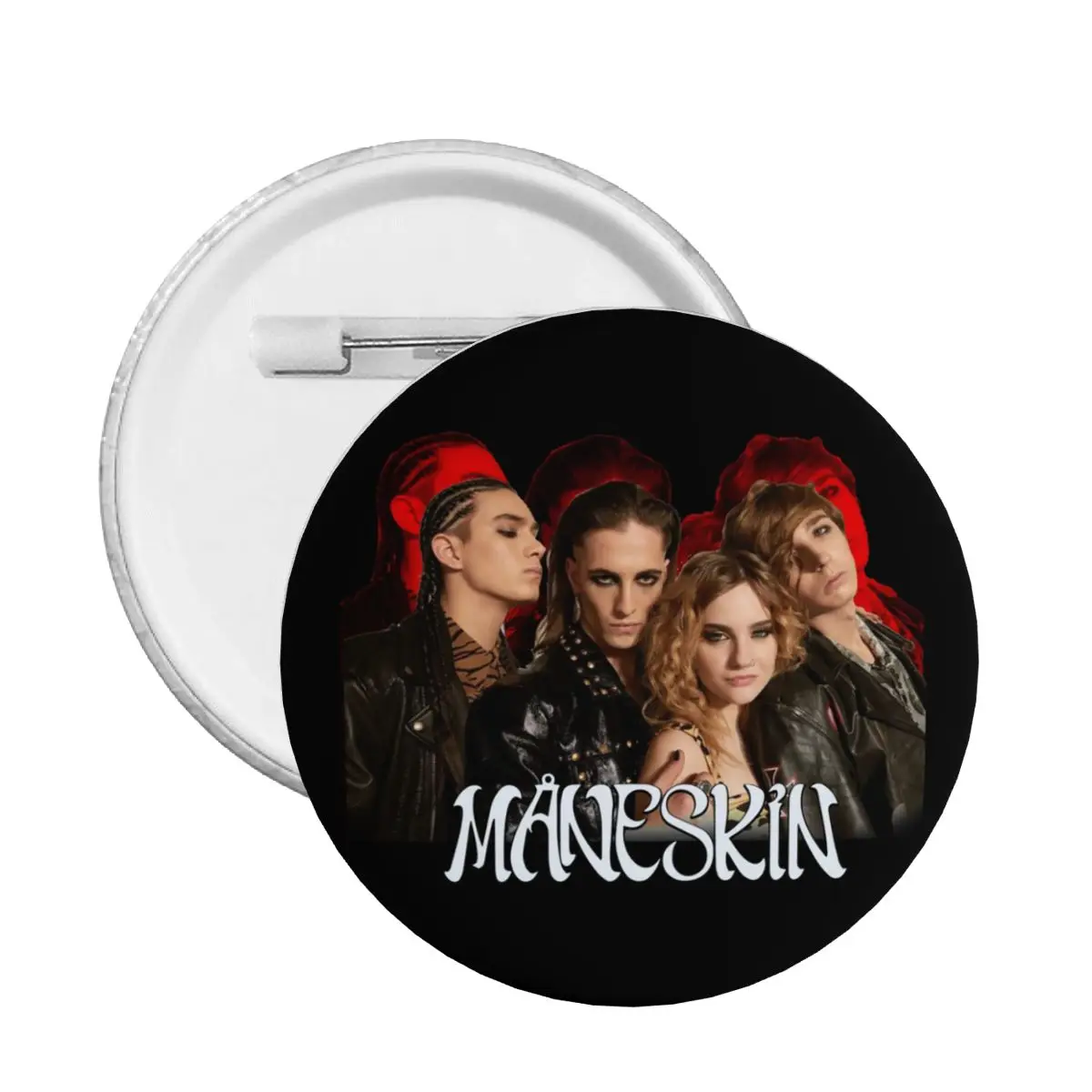 Rock Roll Band Italy Soft Button Pin Custom Creative Maneskin Pinback Badges Brooches Friends Gift