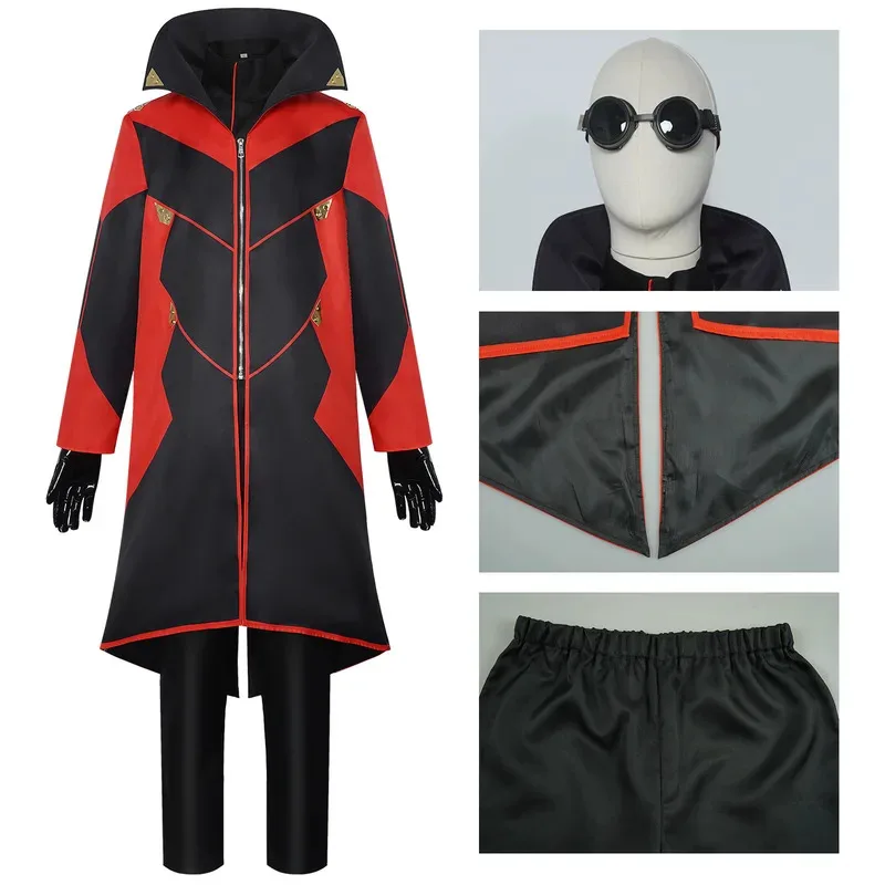 Película de Anime Hedgehog Dr Eggman Cosplay chaqueta pantalones disfraz hombres Ivo Robotnik gabardina uniforme ropa de fiesta de Halloween hombre Sonic