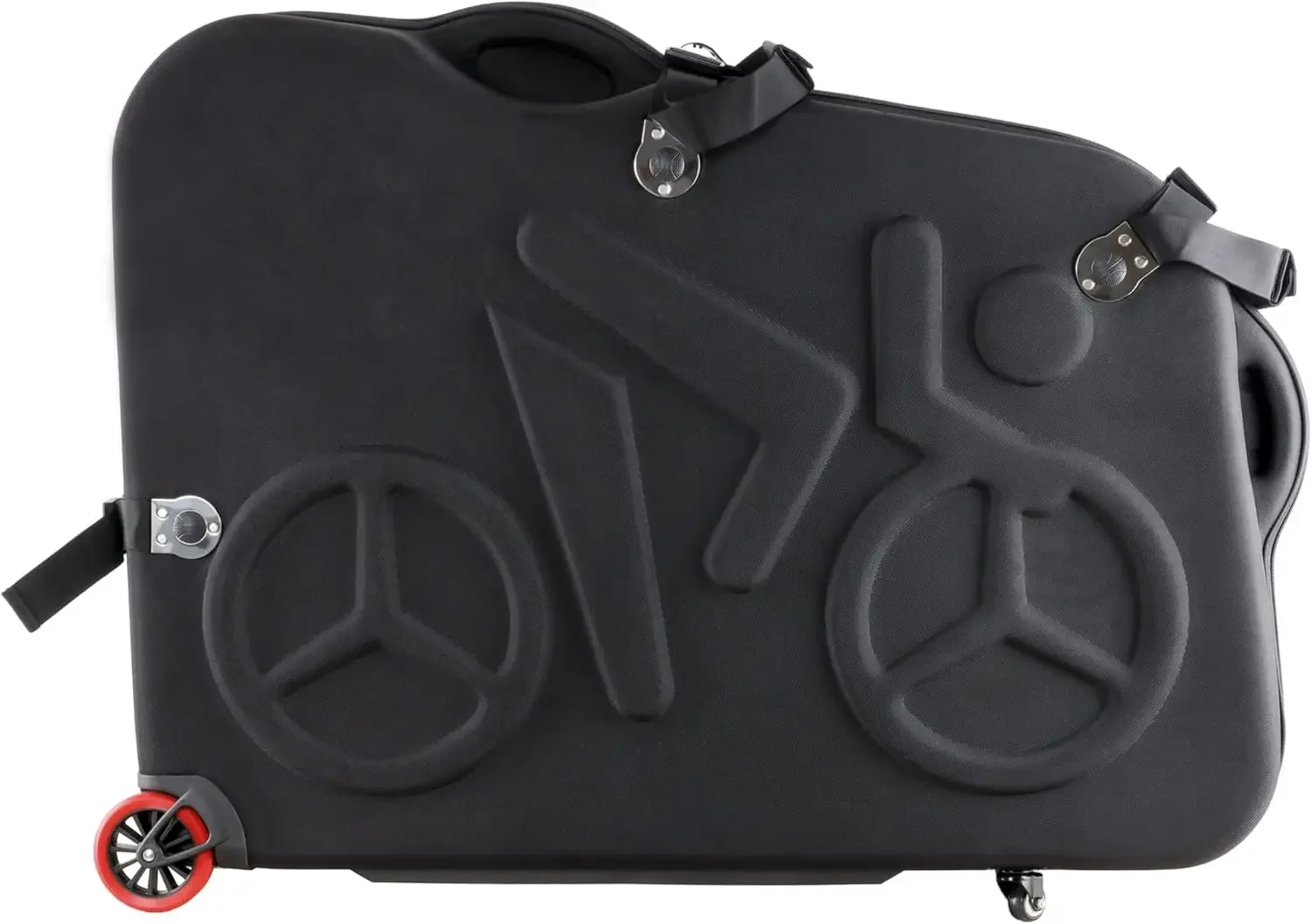 Bike Travel Case - Bicycle Pro Transport Equipment Air Flights Hard Storage Box - EVA Lightweight Durable Material with Wheel