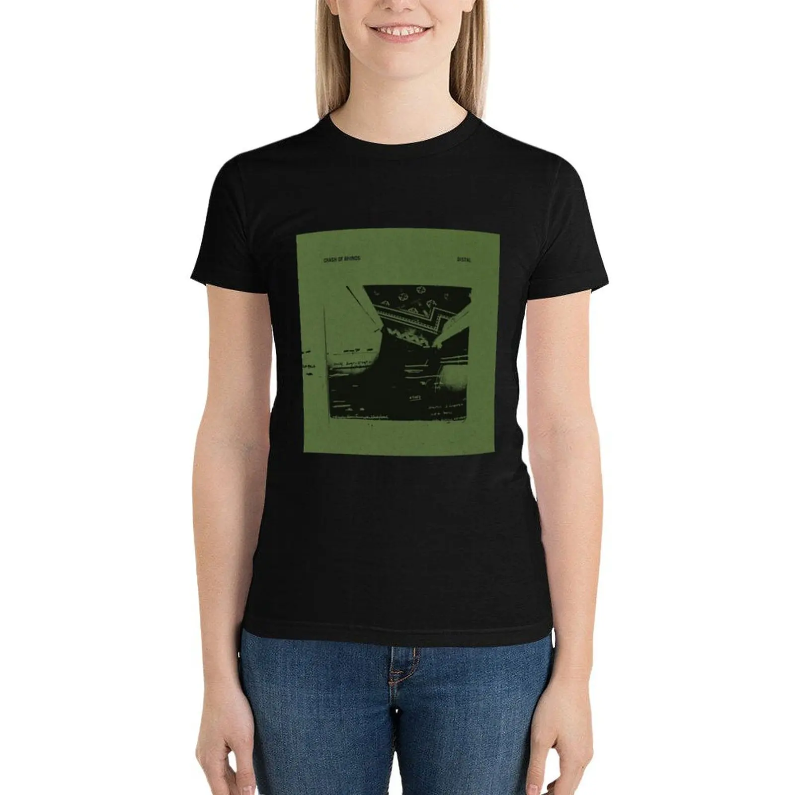 Crash Of Rhinos - Distal T-Shirt Blouse summer clothes lady clothes plus size tops Women t shirt