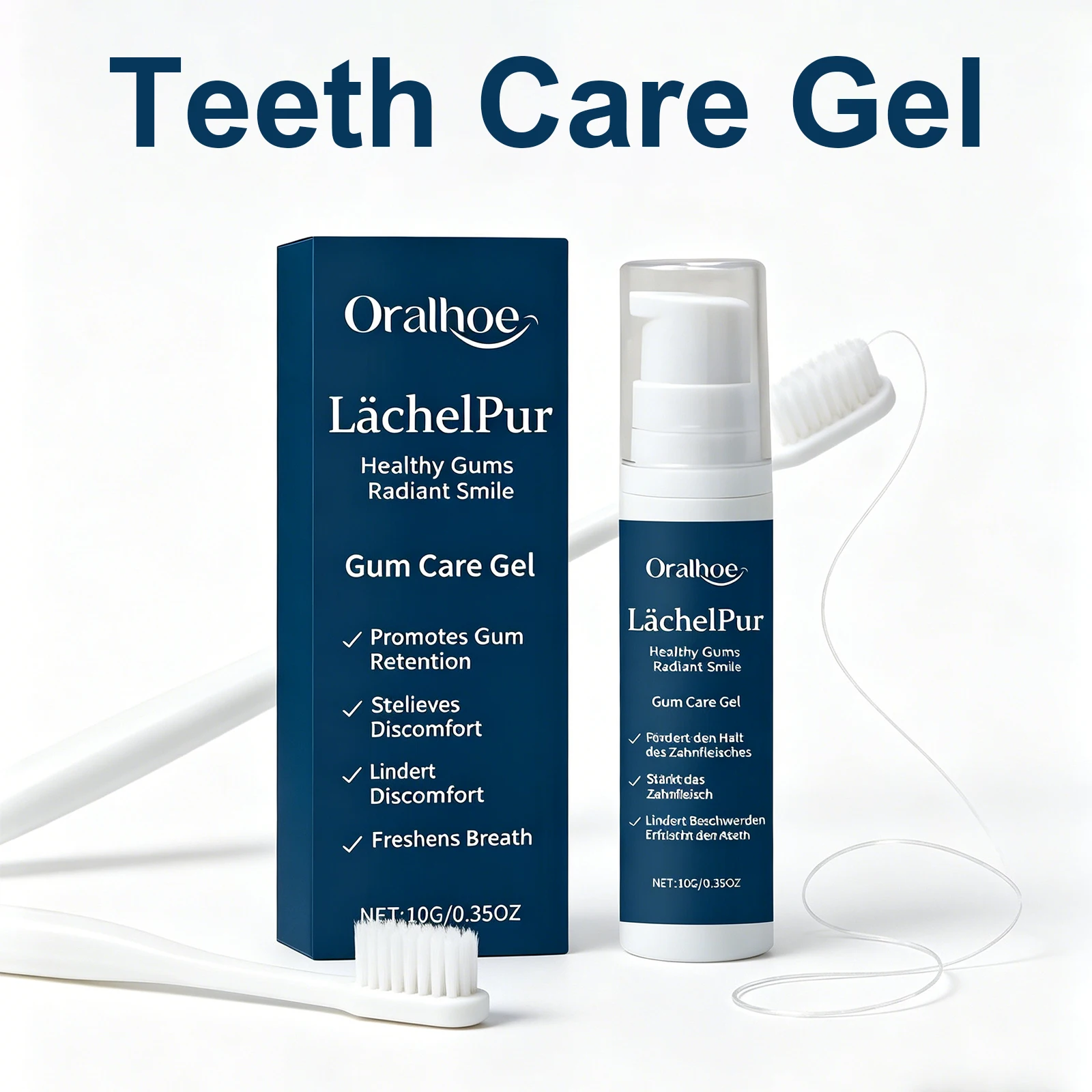 Gum Repair Gel Teeth Care Stain & Tartar Improve Deep Cleaning Fresh Breath Travel Size Multi Purpose Oral Toothpaste Relieve