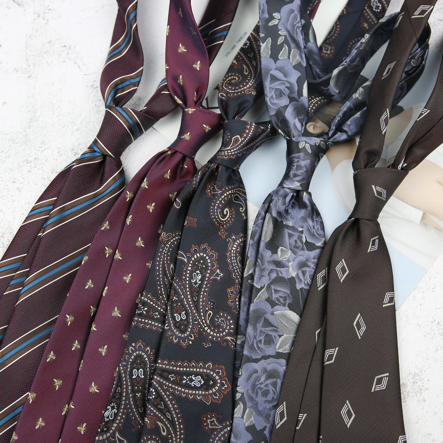 

Men's business gentleman high-end arrow necktie simple plaid men's formal striped 8CM fashionable suit necktie