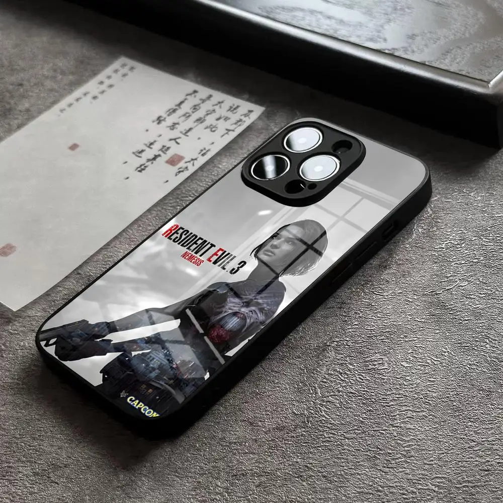 Resident Evil 3 Phone Case For IPhone 16 Pro Max 14 17 Air 12 15 11 13 Mini X XR XS Max SE Glass Cover