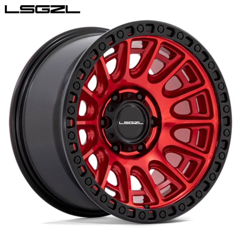 Llantas Forjadas Personalizadas Lsgzl con Sistema Beadlock de 20, 22, 24 y 26 Pulgadas, 5x114.3, 5x112, 6x130, 5x130, 5x120, 5x127