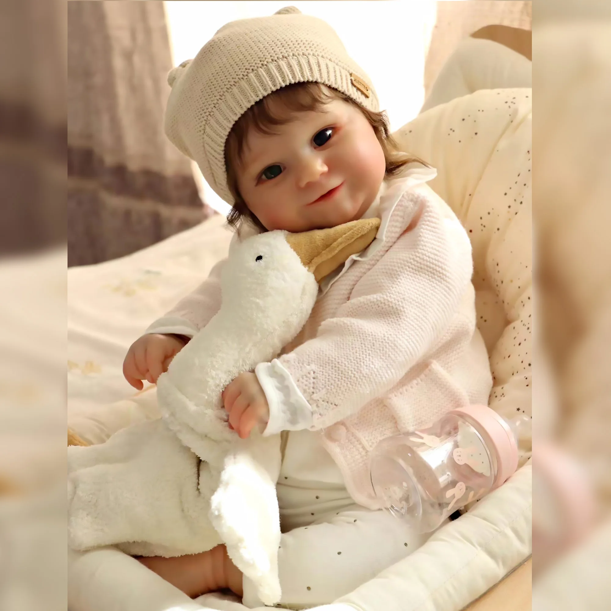 50cm Kuschel Maddie Bebe Reborn Mädchen Voller Körper Silikon Vinyl Reborn Baby Puppen Für kinder Weihnachten Geschenk muñecas reborn