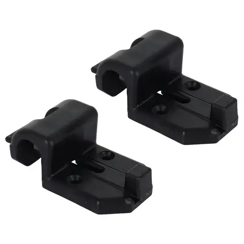2pcs Caravan Sliding Table Rail Bracket Safety Catch Hooks Black for Motorhome Camper Sliding Table Rail Bracket Safety Hooks