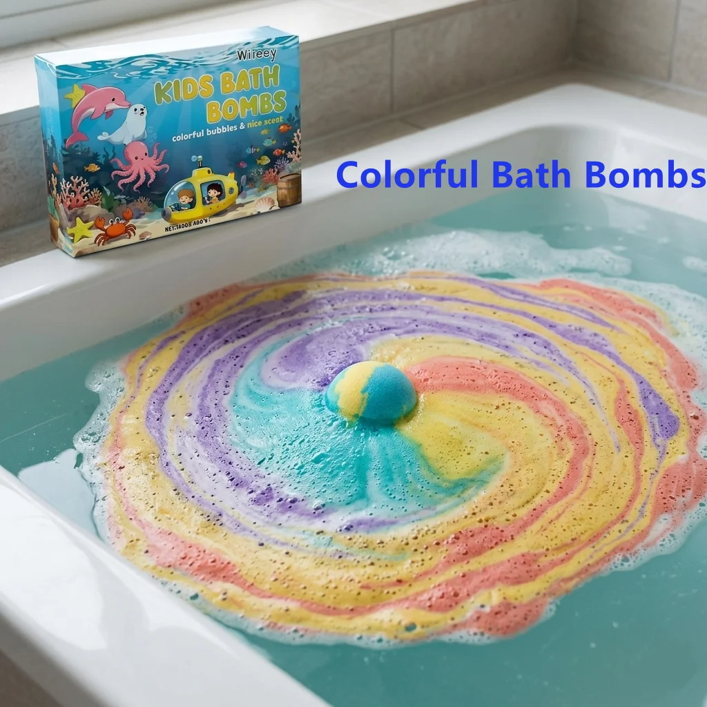 Fun Bubble Bath Ball Gentle Moisturizing Skin Cleansing Fragrant Spa Bath Fizzies for Relaxation Body Care Gift
