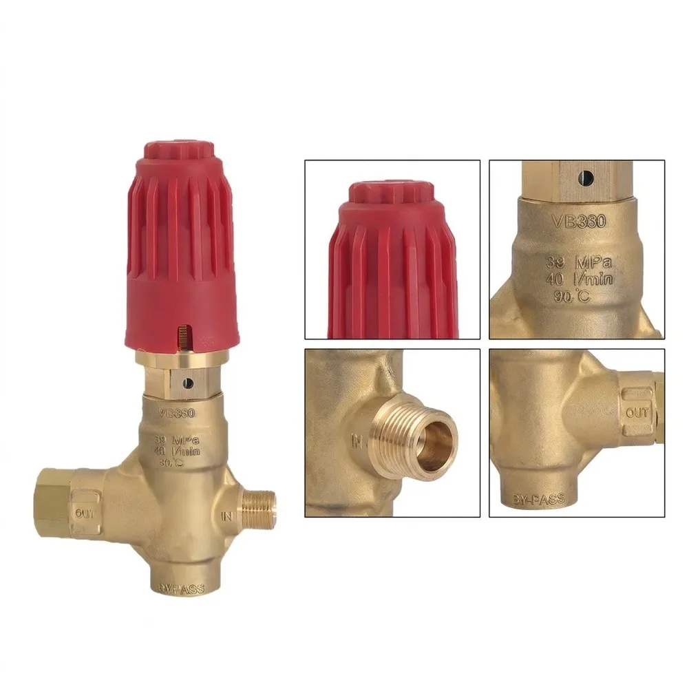 Brass Unloader Valve 350 Unloader Valve Robust Brass And Steel 4800 PSI Capability 1 2 Inch FPT Size For VB350 Pump