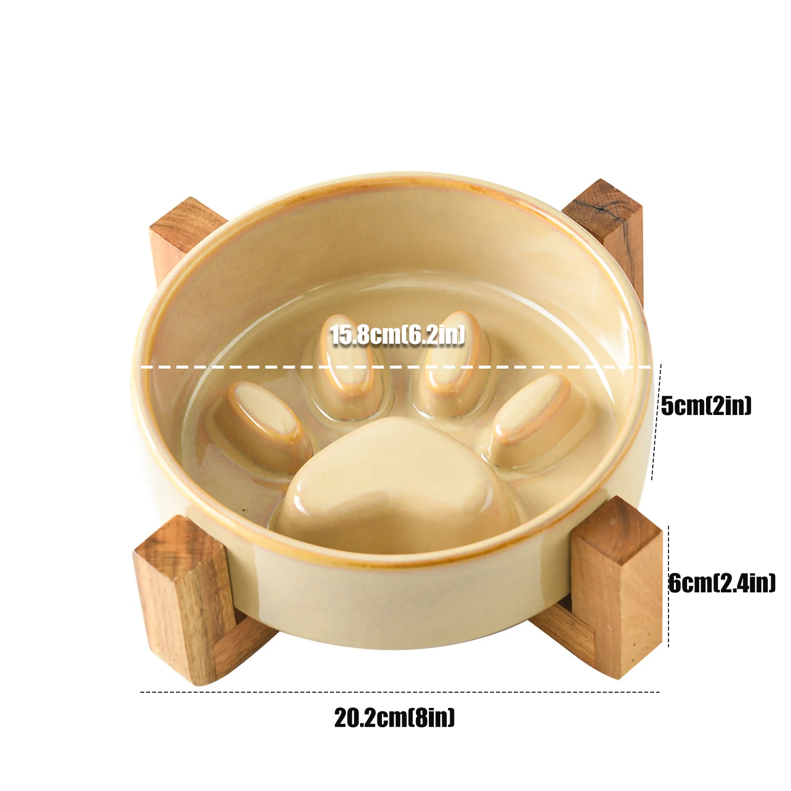 New Slow Food Bowl Ceramic Food Bowl for Dogs and Cats Slow Food Bowl Pet Supplies Anti Knock Anti Choke Feeder