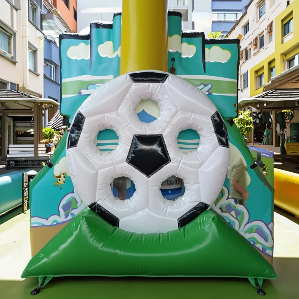 Juegos deportivos de tiro de fútbol inflables portería de fútbol inflable portería de fútbol de PVC juegos deportivos para niños de Carnaval