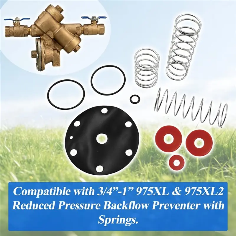 B62B Backflow Preventer Repair Kit RK34-975XL, 3/4-1 inch for Wilkins Zurn 975XL & 975XL2, Durable Replacement