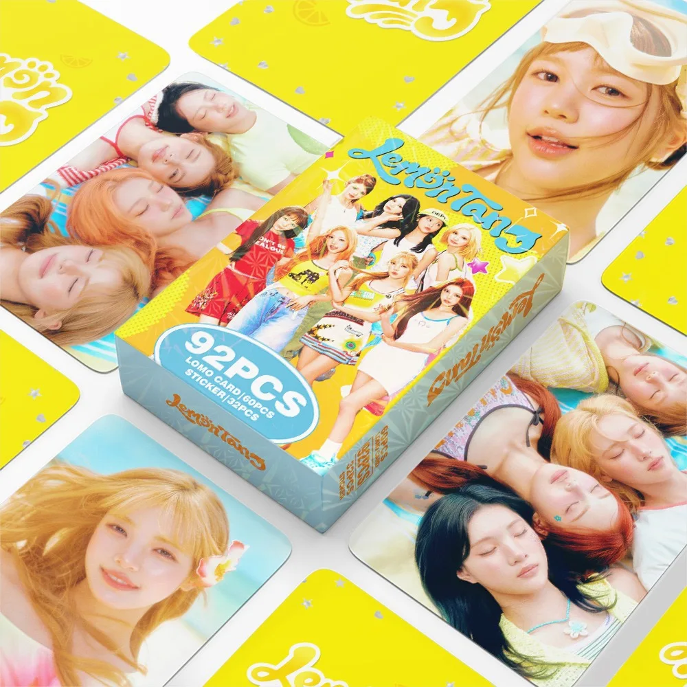 92Pcs/Set New KPOP Hearts2Hearts LemonTang Photo Card Photocards Merch Lomo Cards Set Fans Collection Cards Gift
