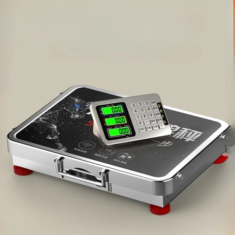 Precision Wireless Electronic Scale, Commercial Separation, Portable 150kg, 300kg Platform Scale, Small Weighing Scale