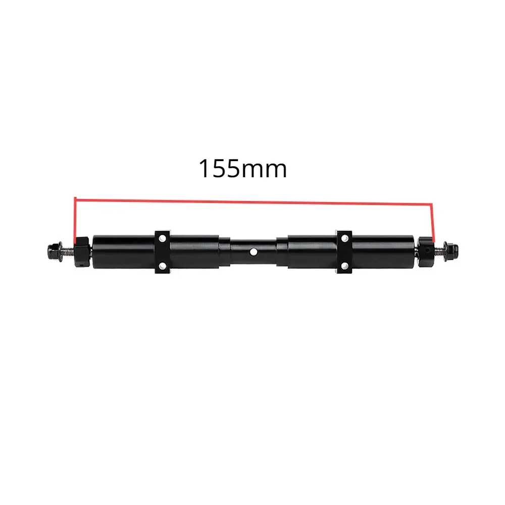 Metalowy samochód RC niezasilany tylna oś 133.5mm/155mm/182mm do 1:14 przyczepa do ciągnika Tamiya 1/10 RC części do majsterkowania