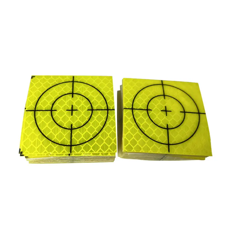 100pcs Size 60mm 20/30/40/50/80mm Reflector Sheet For Total Station Survey Geography Fluorescent Green Sheet Reflective Sticker