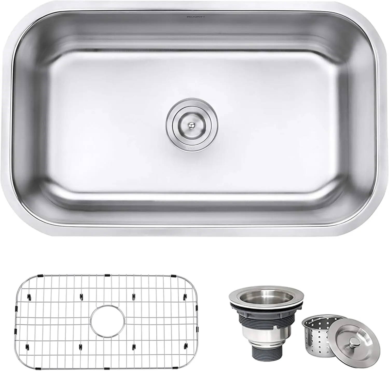 30-inch Undermount 16 Gauge Stainless Steel Kitchen Sink Single Bowl - RVM4250