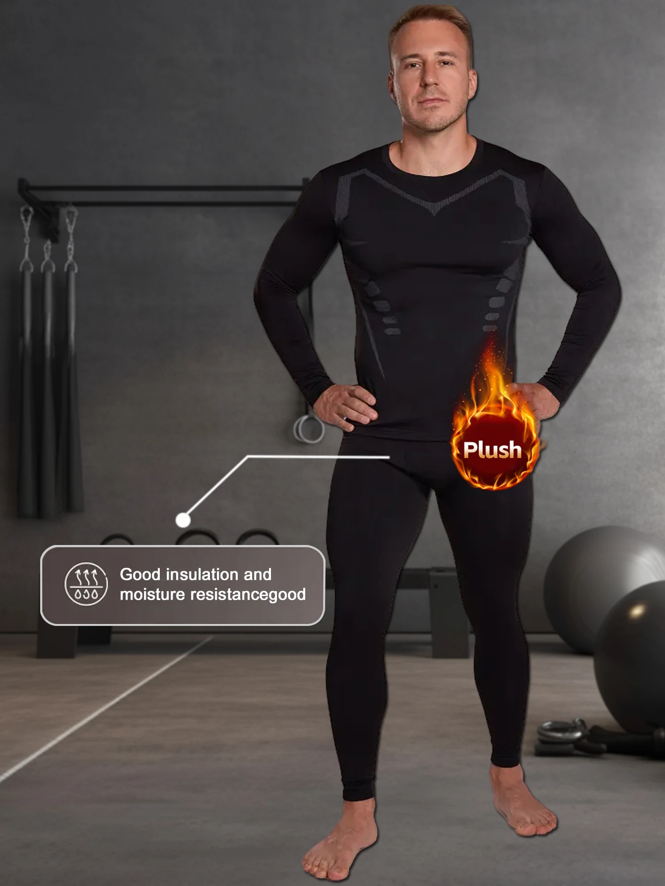 

Быстросохнущая, облегающая мужская одежда: бег, фитнес-тренировки, зимние виды спорта, теплая и удобная внутренняя одежда, высокоэластичная.