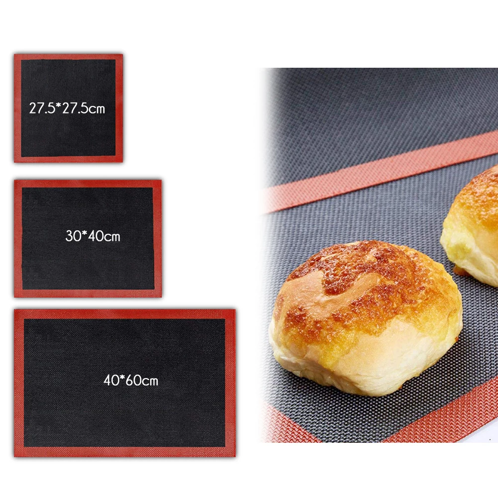 Non-Stick Silicone Baking Mat Pad Cookie Baking Gadget Cake Bakeware Pastry Tools For Kitchen Rolling Dough Mat