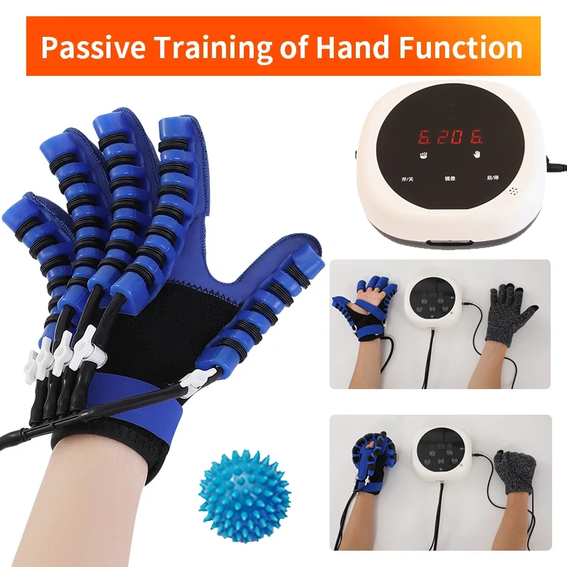 Hand Rehabilitation Robot Gloves Hemiplegia Aids Stroke Physiotherapy Tools Finger Trainer Physical Therapy for Child Adult