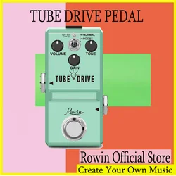 Rowin LN-328 Tube Drive Guitar Analog Overdrive Pedal Classic Blues Pedals Distortion Box Normal & Boost Modes Mini Size