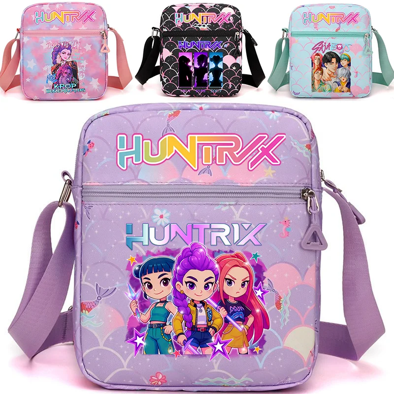 KPOP Demon Hunters The Single Shoulder Mobile Phone Bag Messenger Bag Oxford Backpack Gift