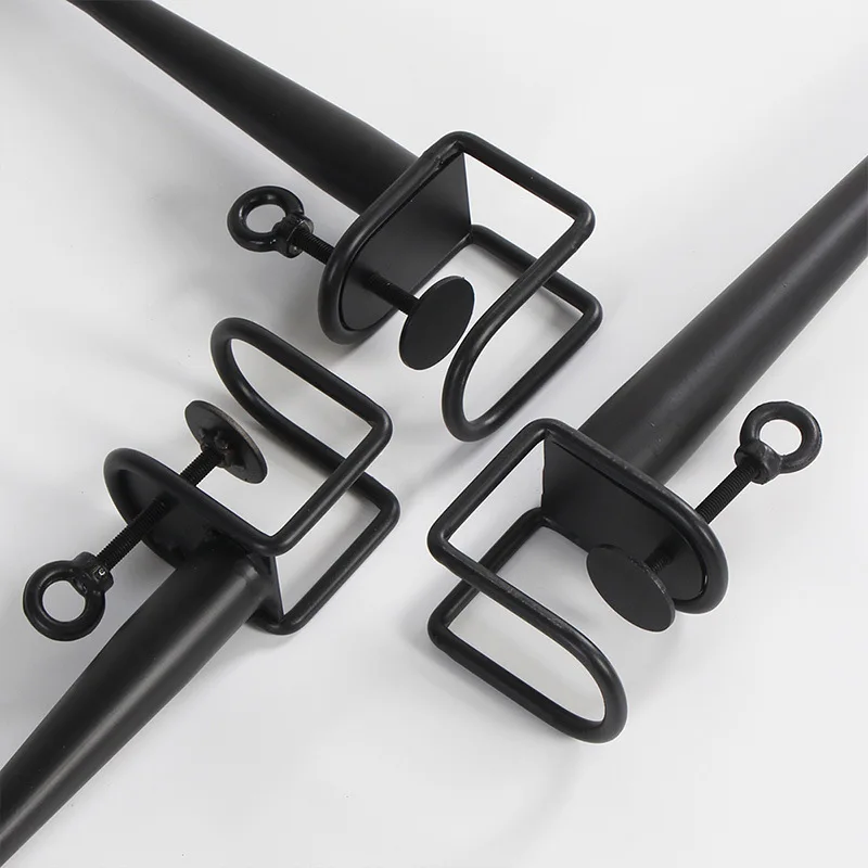 No punching table leg bracket coffee table tripod support frame desk computer removable F clip adjustable