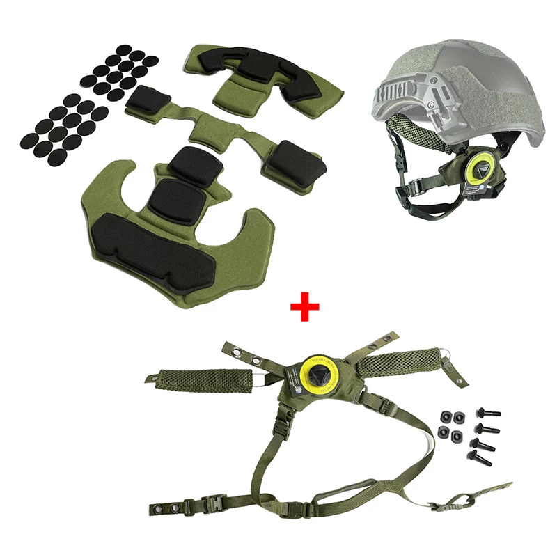 Taktyczny system zawieszenia kasku Airsoft Paintball podkładki ochronne Gen1 podkładka z pianki memory do kasku Wendy Fast MICH ACH