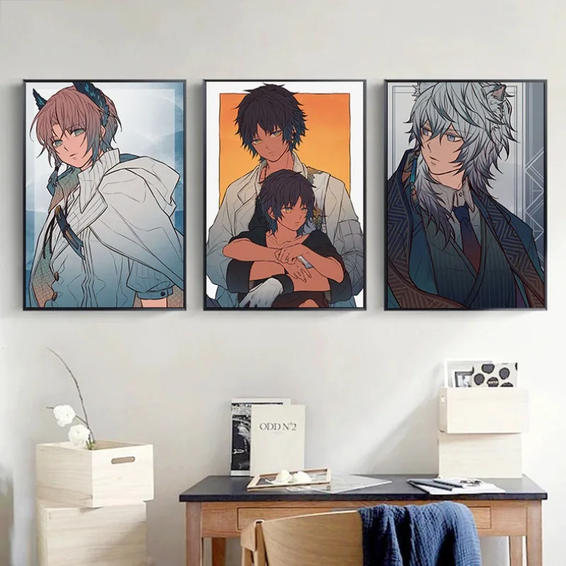 Anime Game Arknights Poster Game Character Canvas Painting Wall Art Printed HD Picture Living Room Home Decoration Gift