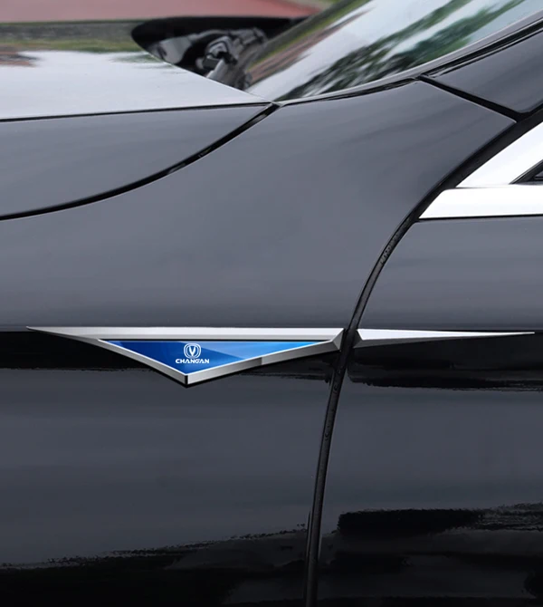 

Sport Racing Triangle Blade Fender Side Badge 3D Chrome CHANGAN Original Logo Anti Scratch Body Protector Sticker Fit All Changa