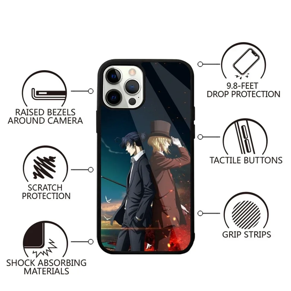 Anime Moriarty The Patriot Phone Case For iPhone 15,14,13,12,11,Plus,Pro,Max Mini Magsafe Magnetic Wireless Charging