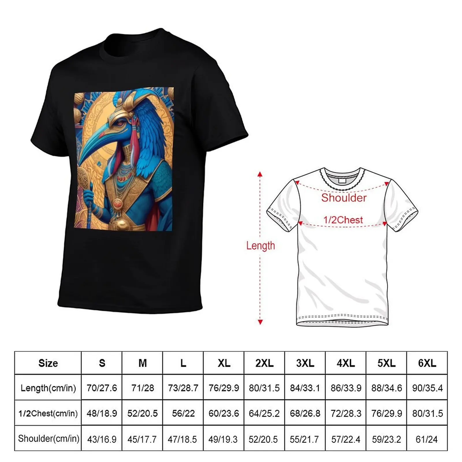 Thoth - Egyptian God of Magic and Knowledge - The Ibis God - Egyptian Deity T-Shirt