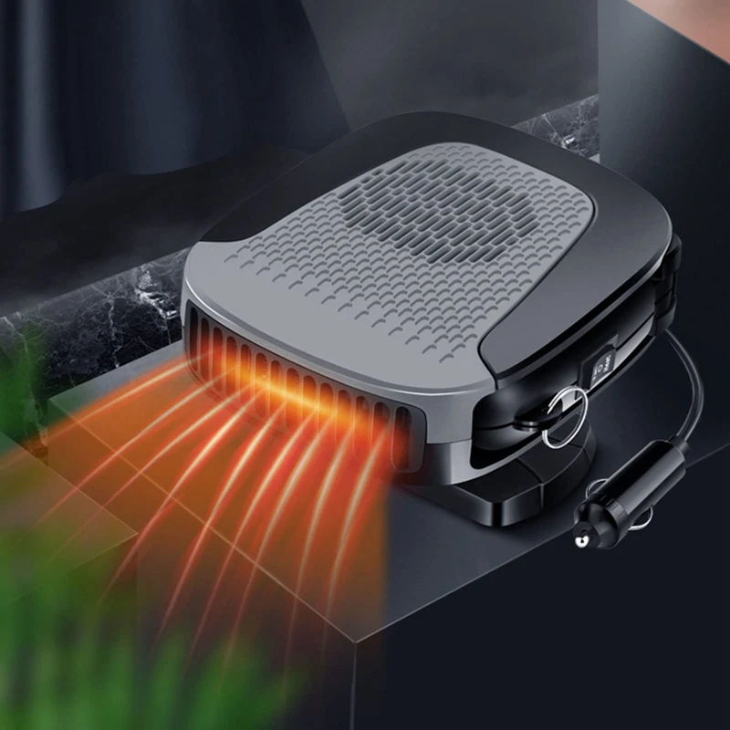 12V 150W Car Heater Portable Car Heater Fast Heating & Cooling Fan 2-In-1 Modes Windshield Defogger Car Heater Durable