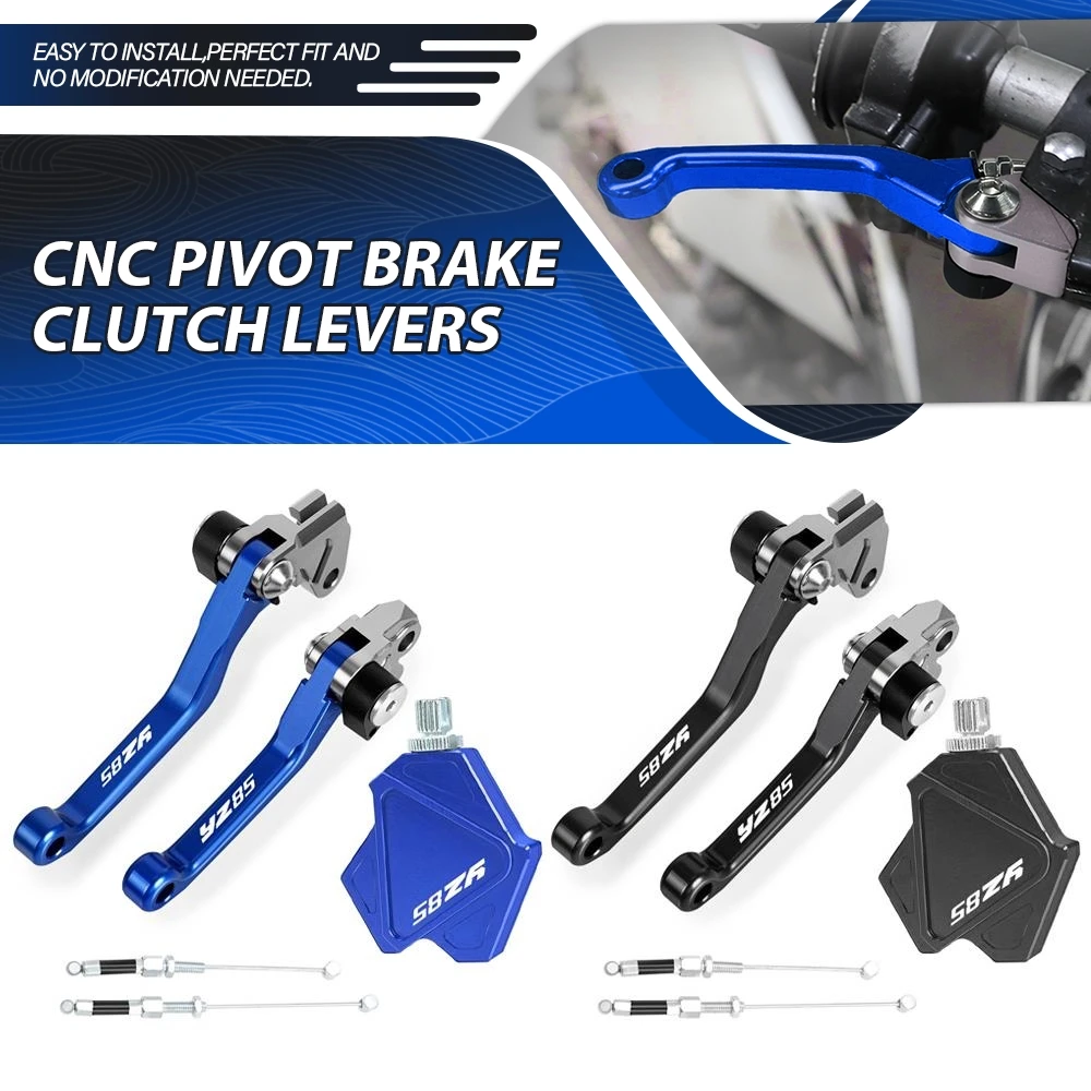 CNC dirtbike เบรคคลัทช์สตั๊นต์คันโยกเปลี่ยนสายเคเบิลระบบง่ายสำหรับยามาฮ่า YZ85 2001-2014 2013 2012 YZ 85