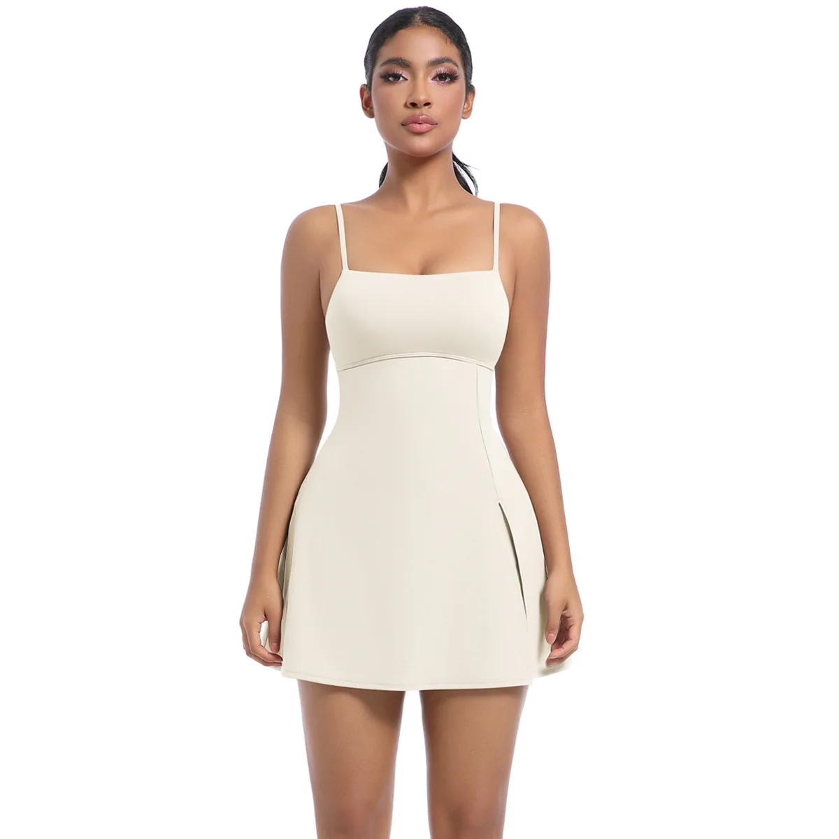 XL Pad ارتداءها النساء مكافحة السراويل اليوغا مجموعة رياضة الجري قطعة واحدة بذلة تنورة التنس تجريب رياضية الرقص اللياقة البدنية ارتداءها