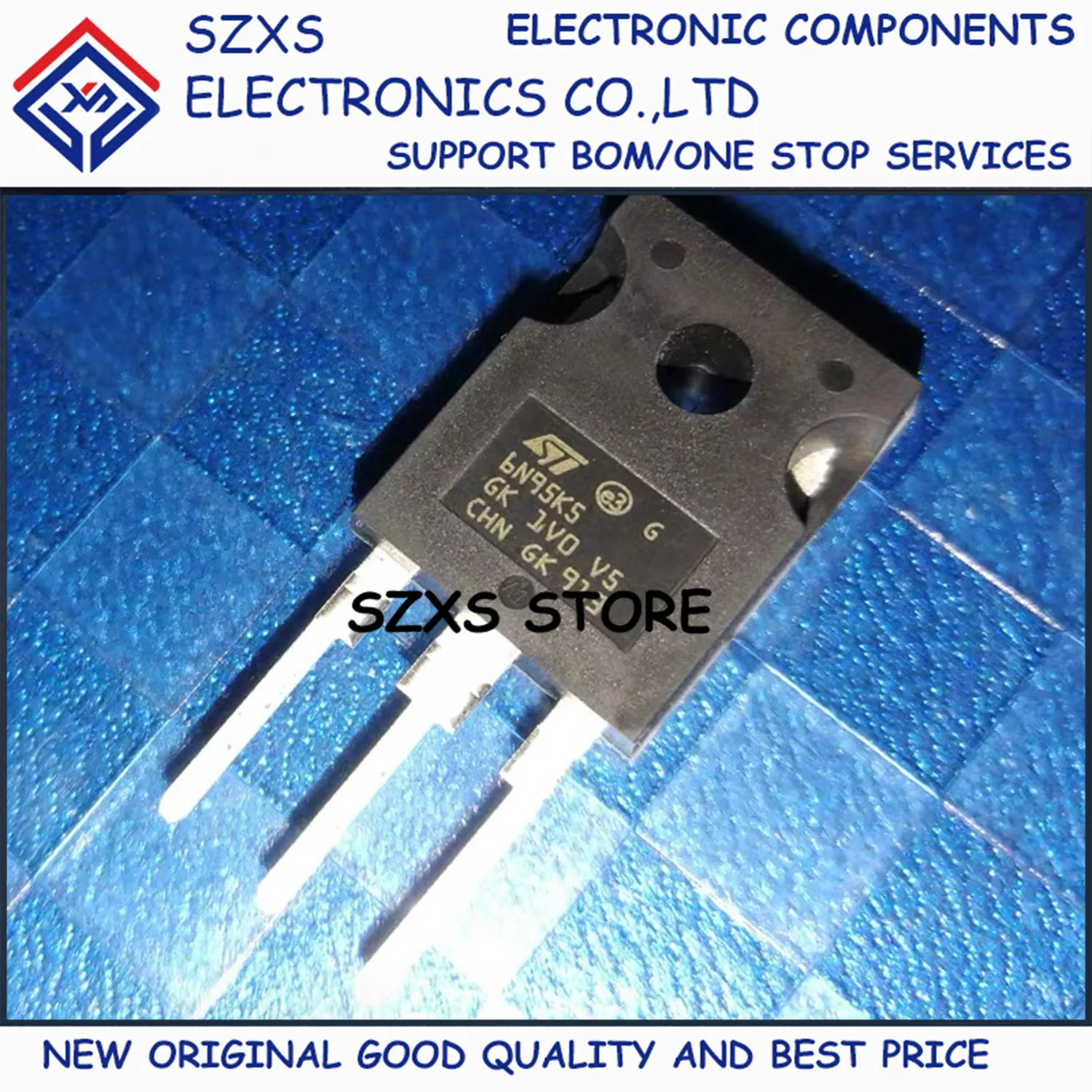 

New Original 10Pcs STW6N95K5 6N95K5 TO-247 6A 950V MOSFET Field Effect Transistor In Stock Electronic Components Good Quality