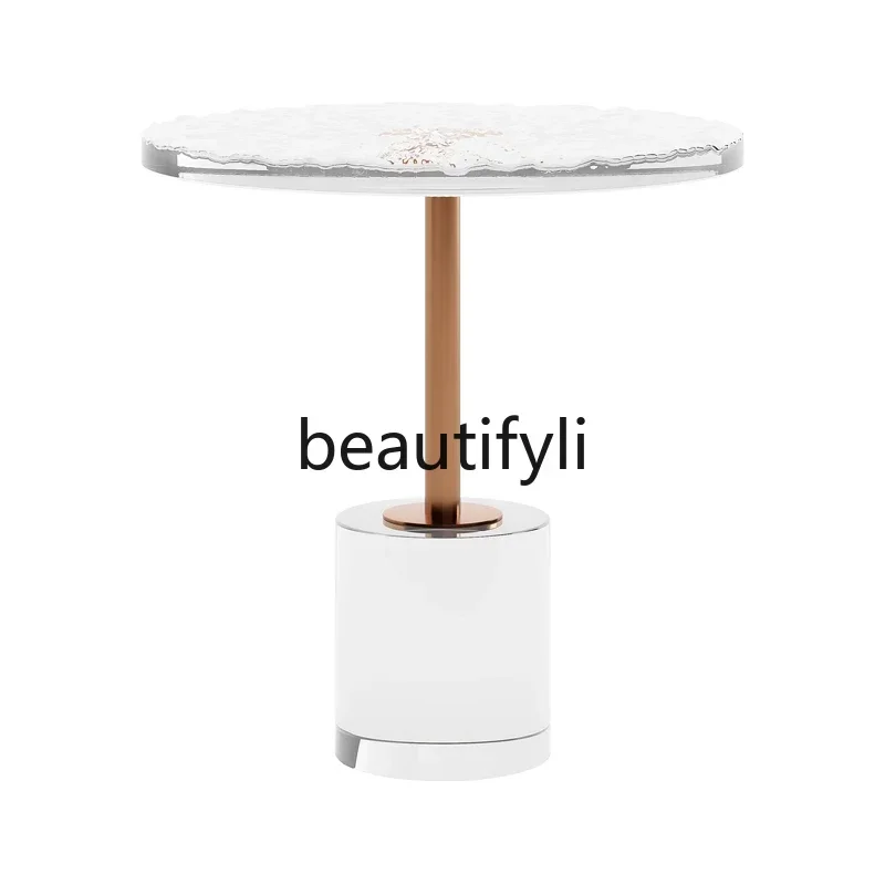 

ss D Acrylic mini sofa side table coffee table creative small table light luxury