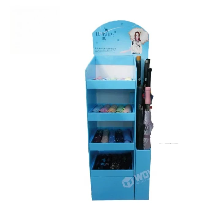 

Paper Umbrella Display Rack Stand Easier Exhibitor Rack Free Standing Supermarket for Paper Umbrella Display Stand