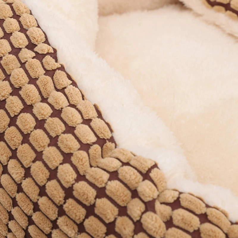 سرير كلب صغير، سرير مريح للقطط مقاس 23.6 بوصة، سرير جرو مستدير للكلاب الصغيرة أو القطط قابل للغسل، جزء سفلي مضاد للانزلاق