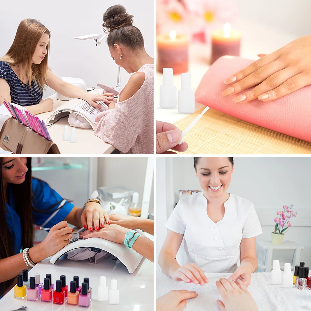 22 pz Bottiglie Vuote Per Smalto Per Unghie 10 Ml Viaggio Top Coat Contenitore A Tenuta Riutilizzabili Vasetti Per Fai Da Te Miscelazione Unghie Gel Olio Per Cuticole