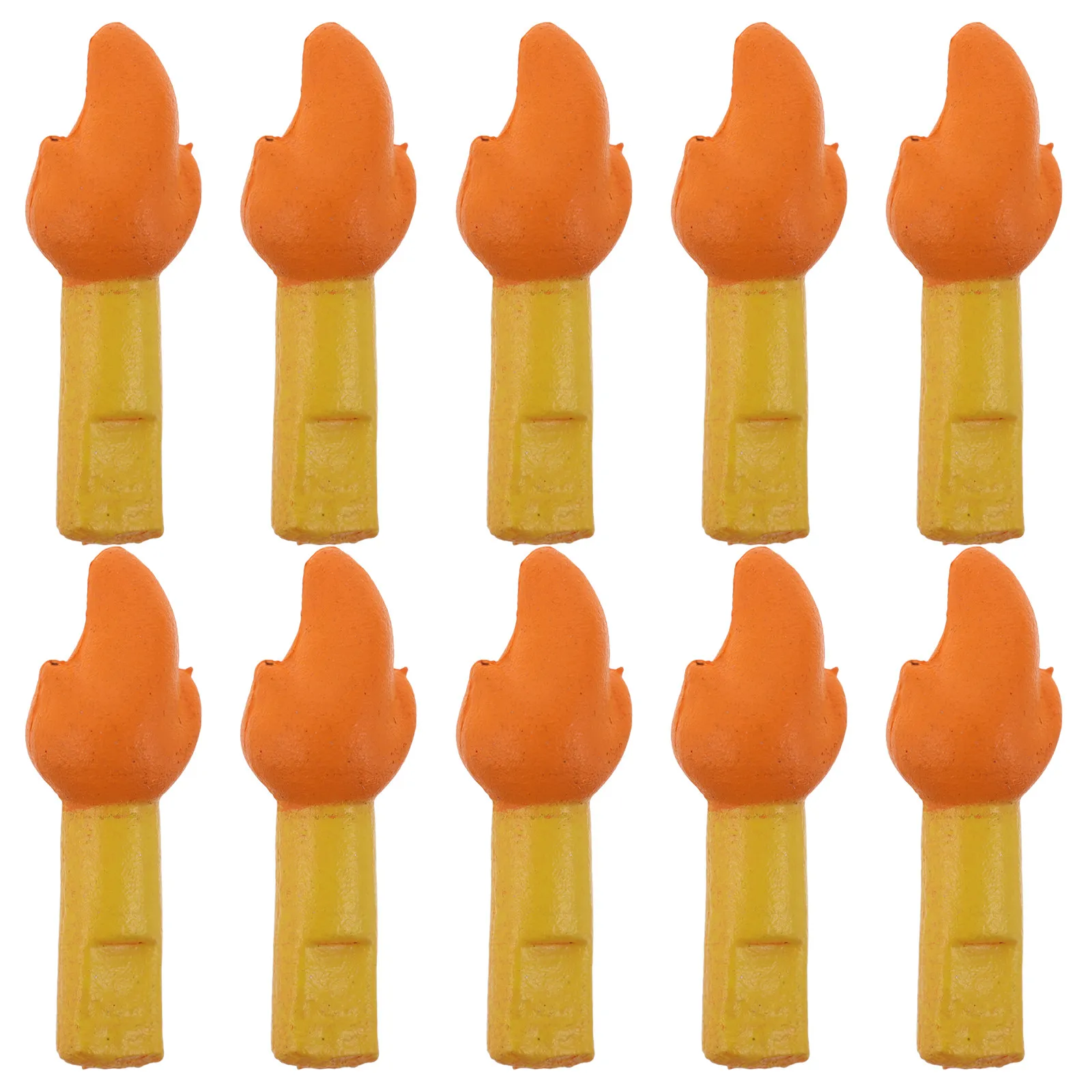 

10 шт. миниатюрных фейерверков из смолы в форме факелов для микроландшафта, аксессуары для кукольного домика, украшения для кемпинга и вечеринок