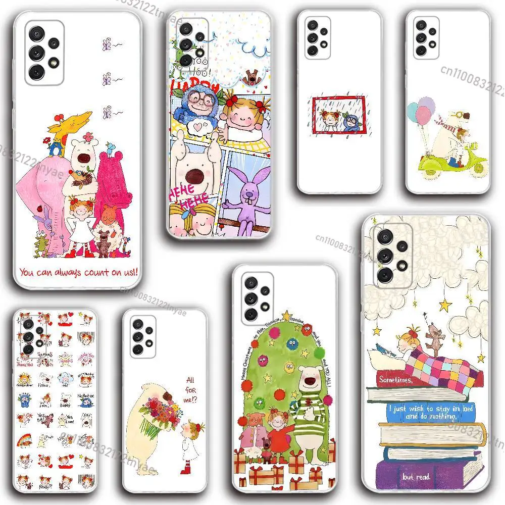 

Cute Cartoon Art COCO-chanS Phone Case Silicone For Samsung S30,23,21,22,20 FE lite,S10,9,PIus Note20ultra Soft Transparent