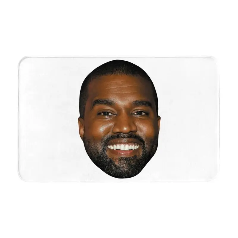 Custom Funny Kanye West Meme Door Floor Bathroom Kitchen Mat Anti-Slip Indoor Rapper Music Producer Doormat Garage Carpet Rug