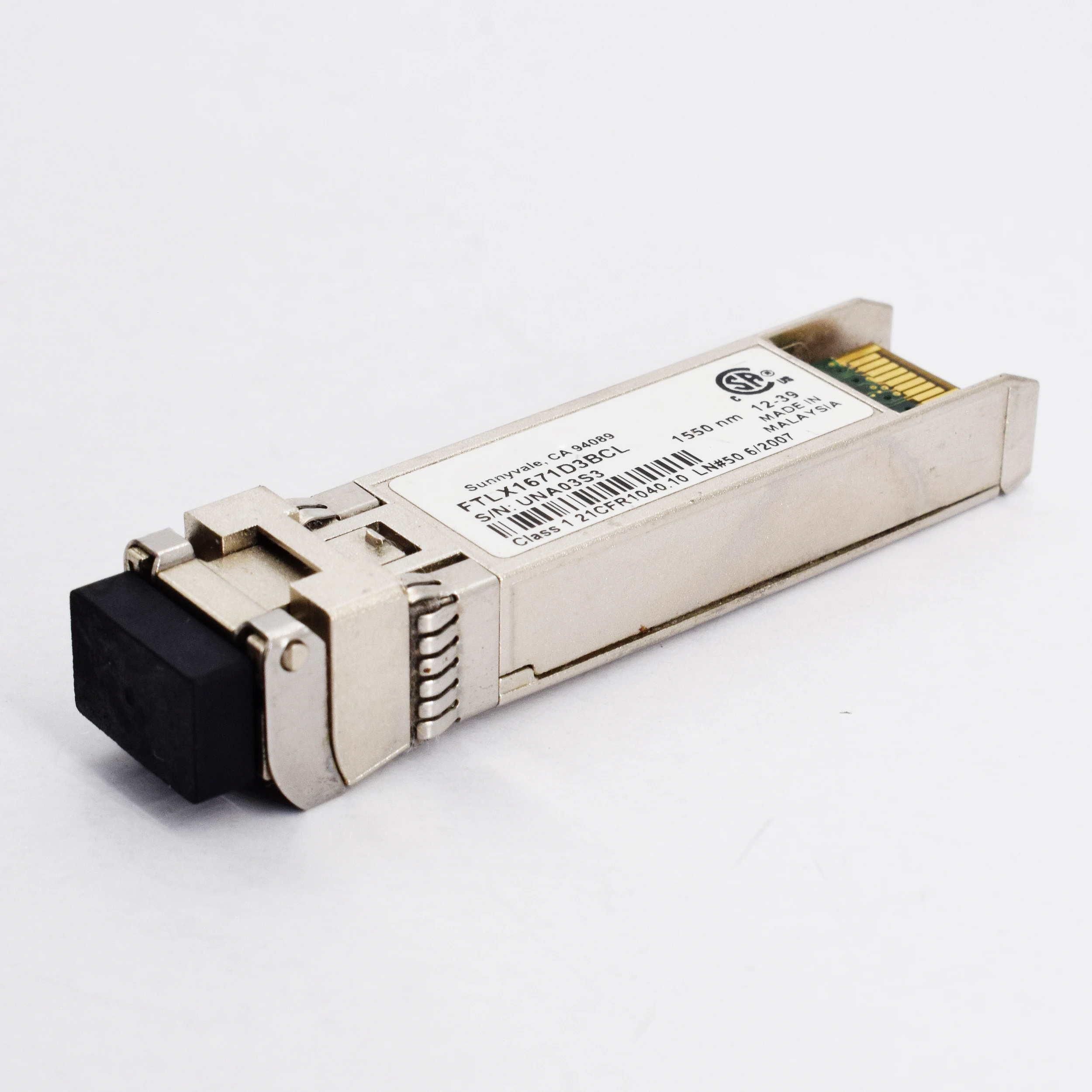 Echt Voor Finisar 10G Er 1550nm 40Km Ftlx1671d3bcl Ftlx1672d3bcl Lc Sfp + Gereviseerde Optische Module