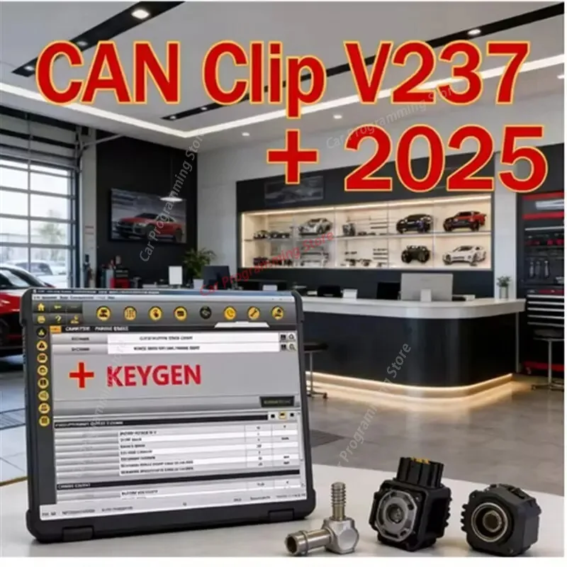 Software 2026 Newest Can Clip V237 with crack free keygen for Rena-ult OBD2 Diagnostic Pin Extractor updata 1998-2024 year cars